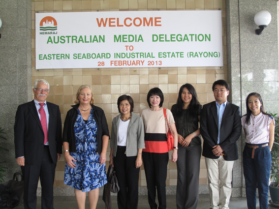 Hemaraj Welcomes Australian Press Mission to Hemaraj’s Industrial Estates in Rayong