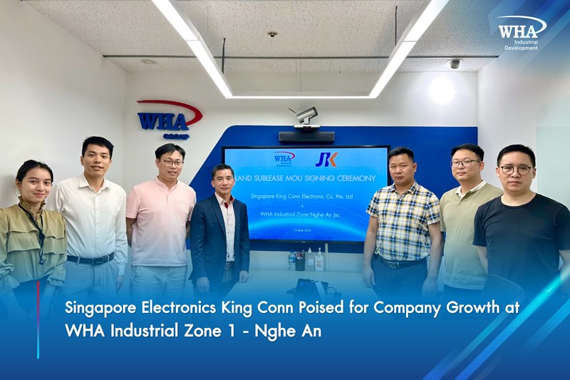 Singapore Electronics King Conn Poised for Company Growth at WHA Industrial Zone 1 - Nghe An