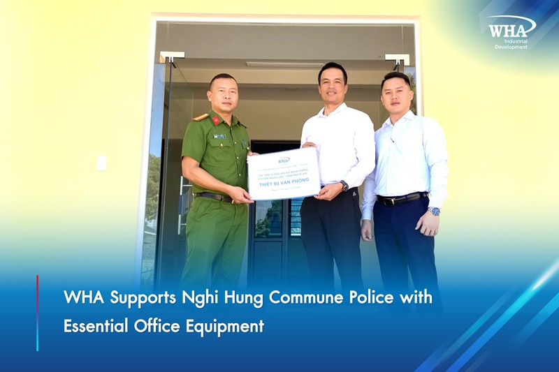 WHA Supports Nghi Hung Commune Police with Essential Office Equipment