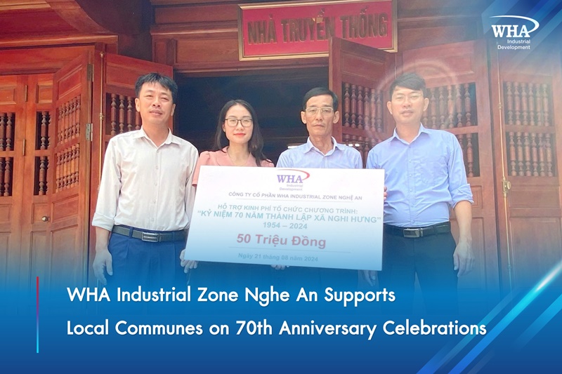 WHA Industrial Zone Nghe An Supports Local Communes on 70th Anniversary Celebrations