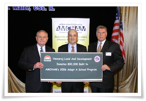 Hemaraj Donates Baht 800,000 for AMCHAM 2006