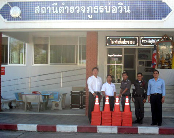 Hemaraj Donates Equipment for Bowin Police Station in Chonburi