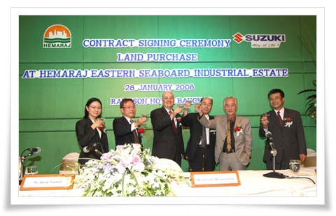 Suzuki Purchases 412 Rai in Hemaraj Eastern Seaboard Industrial Estate for its Eco-Car Manufacturing Base in Thailand