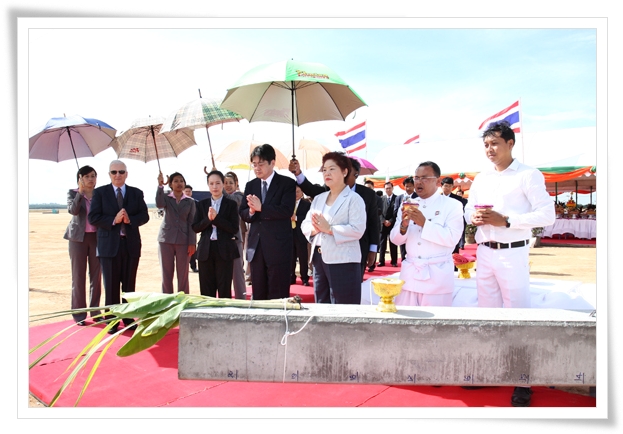 Thai Summit Meiji Forging Co., Ltd. (TSMF) Foundation Pillar Laying Ceremony at Hemaraj Eastern Seaboard Industrial Estate