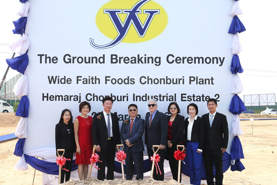 Wide Faith Foods (Thailand) Breaks Ground at Hemaraj CIE2