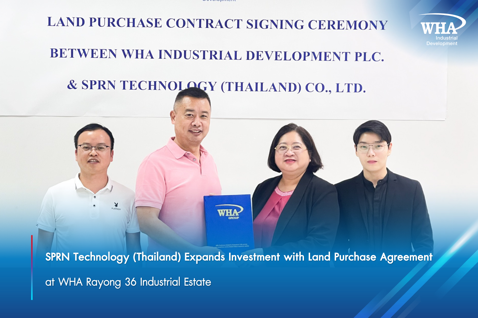 SPRN Technology (Thailand) Expands Investment with Land Purchase Agreement at WHA Rayong 36 Industrial Estate