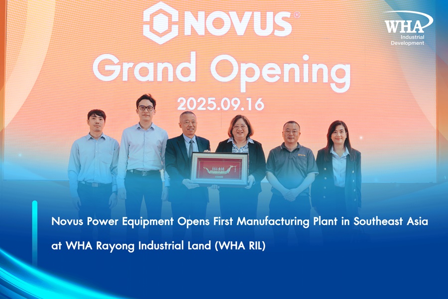 Novus Power Equipment Opens First Manufacturing Plant in Southeast Asia at WHA Rayong Industrial Land (WHA RIL)
