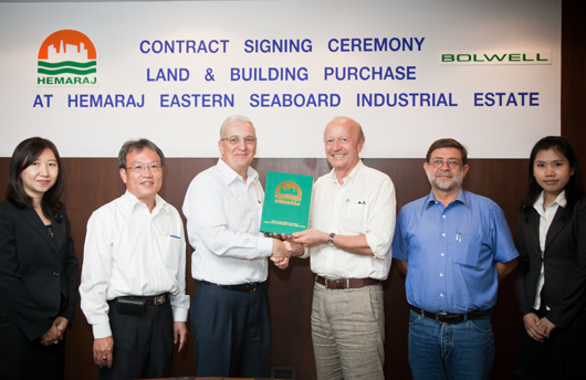 Bolwell Holdings (Thailand) Purchases Ready-Built Factory at Hemaraj ESIE 