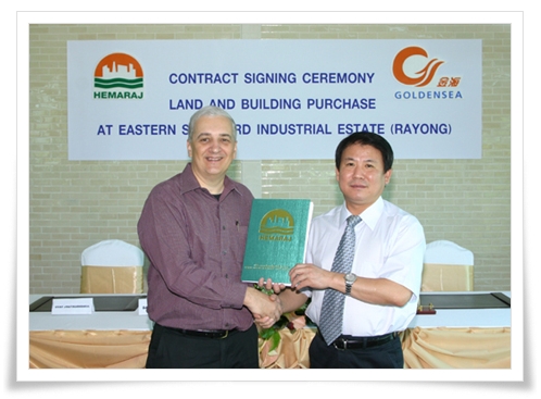 Goldensea Sankin Signs Contract with Hemaraj to Buy SME Factory