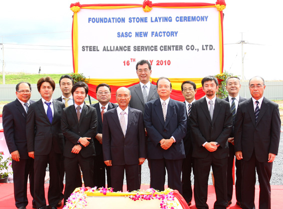 Steel Alliance Service Center organized Foundation Stone Laying Ceremony at Hemaraj’s Industrial Estate