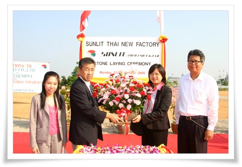 Sunlit Thailand Stone Laying Ceremony at Hemaraj’s Industrial Estate